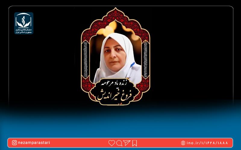 پیام تسلیت سازمان نظام پرستاری در پی درگذشت  یک پرستار