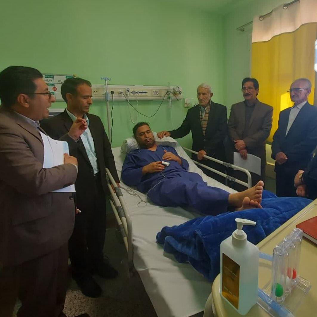 عیادت نماینده سازمان نظام پرستاری از پرستار مضروب یاسوجی